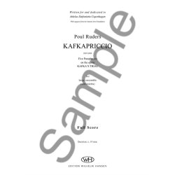 Poul Ruders: Kafkapriccio for Large Ensemble (Full Score)