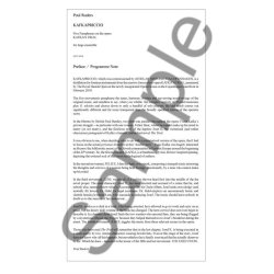 Poul Ruders: Kafkapriccio for Large Ensemble (Full Score)