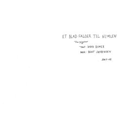 ET BLAD FALDER TIL HIMLEN