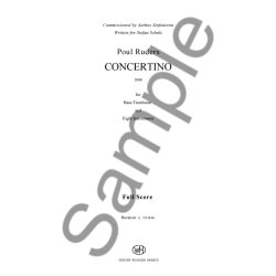 RUDERS POUL CONCERTINO BASS TROMBONE & ENSEMBLE SCORE