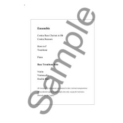 RUDERS POUL CONCERTINO BASS TROMBONE & ENSEMBLE SCORE