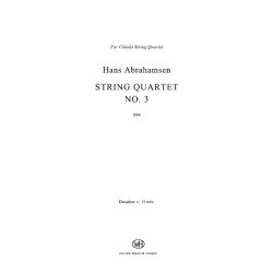 Hans Abrahamsen: String Quartet No.3 (Score)
