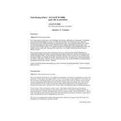 Niels Rosing-Schow: Alliage II (Player's score)