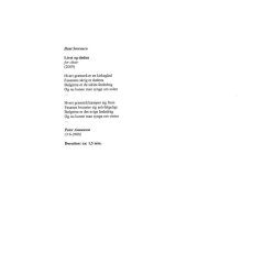 BENT SRENSEN LIVET OG DDEN SATB