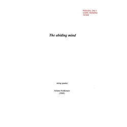 Juliana Hodkinson: The Abiding Mind for String Quartet (Study Score)