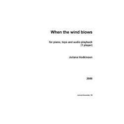 Juliana Hodkinson: When The Wind Blows (score)