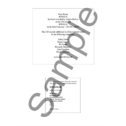 Peter Bruun: Refolia - Rhythmic and Tonal Variations on La Folia