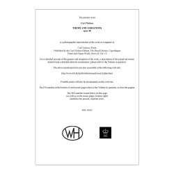 THEME AND VARIATONS OP. 40