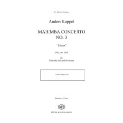 Koppel Concerto No3 Marimba Solo Pf