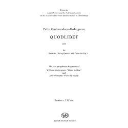 Pelle Gudmundsen-Holmgreen: Quodlibet (Score)