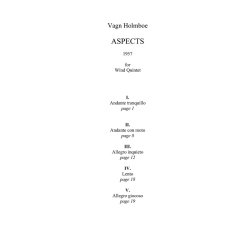 Vagn Holmboe: Aspects Op. 72 (Score)