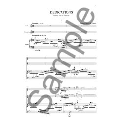 Thomas Agerfeldt Olesen: Dedications For Piano Trio (Score And Parts)