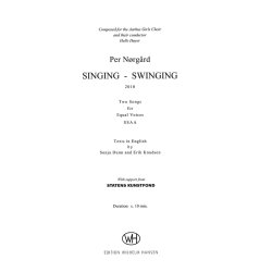 PER NRGRD SINGING - SWINGING SSAA