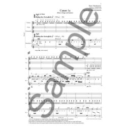 Hans Abrahamsen: Schnee - Ten Canons For Nine Instruments (Score)