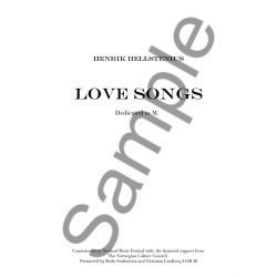 Henrik Hellstenius: Love Songs (Score)