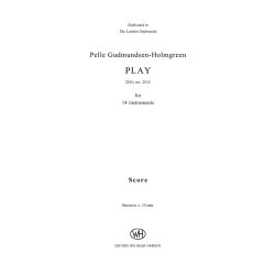 Pelle Gudmundsen-Holmgreen: Play (Score)