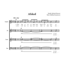 Michael Bojesen: Afsked (SATB)