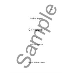 Anders Koppel: Concerto for Viola and Orchestra (Score)