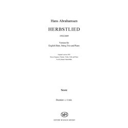 Hans Abrahamsen: Herbstlied - Version 2009 (Score)
