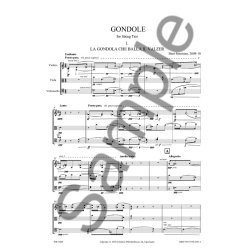 Bent Srensen: Gondole for String Trio (Study Score)