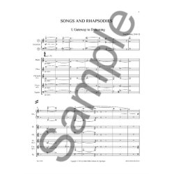 Poul Ruders: Songs and Rhapsodies for Accordion and Wind Quintet (Score)