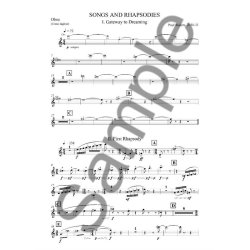 Poul Ruders: Songs and Rhapsodies for Accordion and Wind Quintet (Parts)