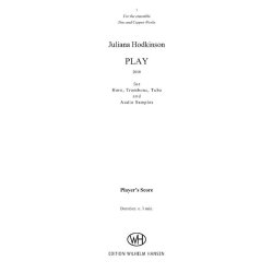 Juliana Hodkinson: Play (Player's Score)