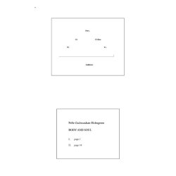 Pelle Gudmundsen-Holmgreen: Body And Soul (Score)