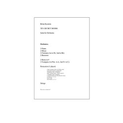 Britta Bystr&ouml;m: Ten Secret Doors - Suite For Orchestra (Score)
