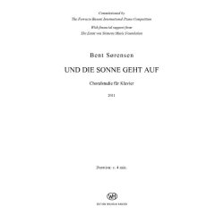 Bent Srensen: Und Die Sonne Geht Auf (PF)