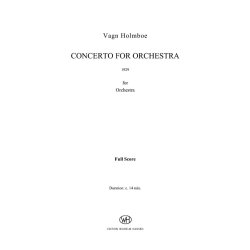 Vagn Holmboe: Concerto For Orchestra (Score)