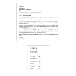 Poul Ruders: Romances (Score and Parts)