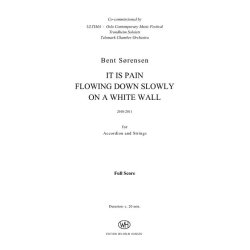 Bent Srensen: It Is Pain Flowing Down Slowly On A White Wall