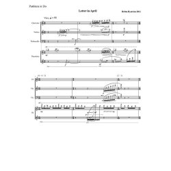Britta Bystr&ouml;m: Letter In April  (Score)
