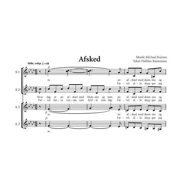 Michael Bojesen: Afsked (SSAA)