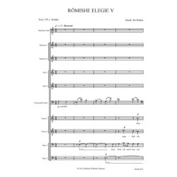 Bo Holten: Rmische Elegie V (score)