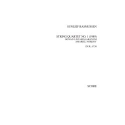 Sunleif Rasmussen: String Quartet No.1 (score)