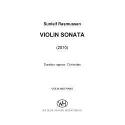 Sunleif Rasmussen Violin Sonata Vln