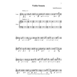 Sunleif Rasmussen Violin Sonata Vln