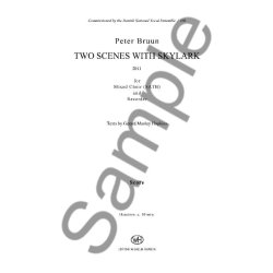 Peter Bruun: Two Scenes With Skylark for Chorus and Recorder (Score)