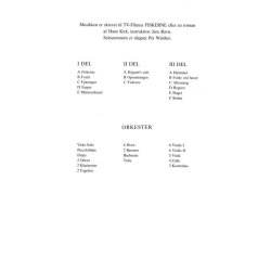 Hans-Erik Philip: Fiskerne (Score)