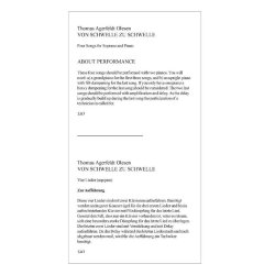 Thomas Agerfeldt Olesen: VON SCHWELLE ZU SCHWELLE (Soprano &amp; Piano)