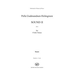 Pelle Gudmundsen-Holmgreen: Sound II (Vocal Score)