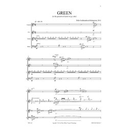 Pelle Gudmundsen-Holmgreen: Green (SATB)