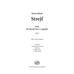 Sren Birch: Strejf (SATB)