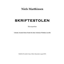 Niels Marthinsen: The Confessional (Vocal score)