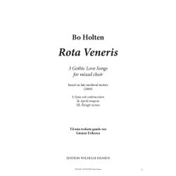 Bo Holten: Rota Veneris (SATB)