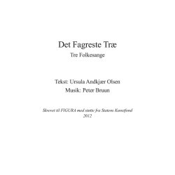 Peter Bruun: Tre Folkesange (Version With Ensemble)