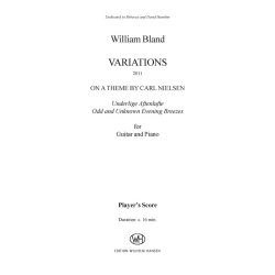 William Bland: Variations (Player's score)