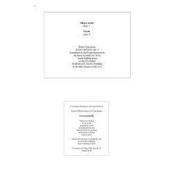 Robert Schumann. Sonate No. 4 (For piano)